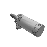 CKG1-Z/CKP1-Z - 夹紧气缸/带耐强磁场磁性开关 (杆安装型)