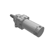 CLK2G/CLK2P - Lock부착 클램프 실린더/내강자계 오토스위치 부착(로드 부착형)