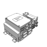 JJ5SY3-10SA-EX245-M-BASE - Plug-in Connector Connecting Base:Series EX245/Vacuum Unit ZK2 Combination