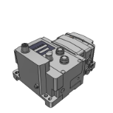 SS0750-S - Plug-in 매니폴드 분할형 베이스Ass'y:EX600(입출력대응) 시리얼 전송 시스템(필드버스 기기)대응
