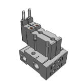 SS0755-C - Plug Lead Base Mounted Manifold Bar Base Assembly:Connector