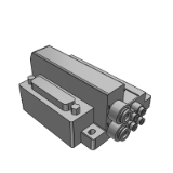 SS0751-F-BASE - 슬림 컴팩트 Plug-in 매니폴드 일체형 베이스:D-sub 커넥터