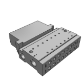 SS0755-S-BASE - 플러그 리드 매니폴드 일체형 베이스:EX510 게이트 웨이 방식 시리얼 전송 시스템 대응