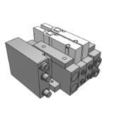 SS5V3-EX260 - Tie-rod base: EX260 Integrated-type (For I/O) Serial Transmission System
