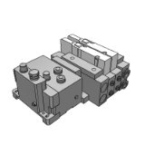 SS5V3-EX600 - Tie-rod base: EX600 Integrated-type (For I/O) Serial Transmission System