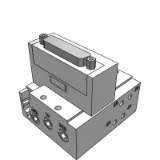 SS5Y3-50_51-BASE - 插入式金属底板:D型辅助插座、对应扁平电缆插座、PC接线系统