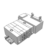 SS5Y3_45_A_BASE - Base Mounted Manifold Base Stacking Type/DIN Rail Mounted/Connector Box
