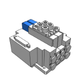 25A-SS5Y5-12 - 插入式插件连接集装阀:D型辅助插座