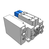SS5Y5-10SA_11SA - Plug-in Connector Connecting Assembly: EX500 Gateway Decentralized System 2 (128 Points)