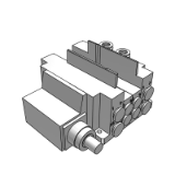 25A-SS5Y5-12L-BASE - Plug-in Connector Connecting Base: Lead Wire