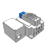 SS5Y7-12TC - 插入式插件连接集装阀:对应端子台盒 (弹簧形)