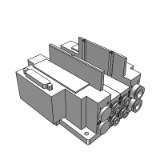 25A-SS5Y7-10_11-BASE - 插入式插件连接底板:D型辅助插座