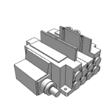 25A-SS5Y7-12L-BASE - Plug-in Connector Connecting Base: Lead Wire
