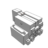 VV5Q11-F - 底板配管型插入式集装阀: D型辅助插座式