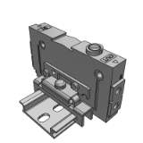 VVQ1000-FPG - Double check block (Separated) Manifold (DIN rail mounting)