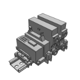 VQ1000-SB_BASE - Base Mounted Plug-in Manifold Base: For EX510 Gateway-type Serial Transmission System