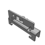 AXT802-6A-1 - DIN Rail Bracket Assembly (U-side)
