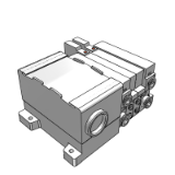 VV5Q21-T - 底板配管型插入式集装阀: 端子箱式
