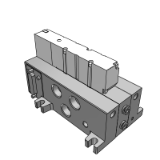 【收敛品】: VV5Q41-F - 底板配管型插入式单元: D型辅助插座组件:本产品已停止生产