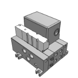 【收敛品】: VV5Q41-S - 底板配管型插入式单元: EX123/124一体型(输出用)串行传送系统: 导线引出式组件:本产品已停止生产