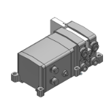 VV5QC11-S - ベース配管形プラグインユニットマニホールド: EX250一体型 (入出力対応)