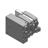 VV5QC11-S - Base Mounted Plug-in Unit Manifold: EX500 Gateway Type