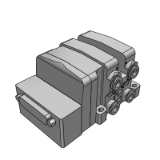 VV5QC11-F-BASE - 底板配管型插入式组件集装底板: D型辅助插座