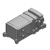 VV5QC11-S-BASE - Base Mounted Plug-in Unit Manifold Base: EX250 Integrated Type (For I/O)