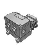 VV5QC11-S-BASE - Base Mounted Plug-in Unit Manifold Base: EX126 Integrated Type (For Output)