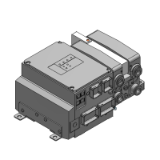 VV5QC21-S - ベース配管形プラグインユニットマニホールド: EX245一体型 (入出力対応)