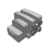 VV5QC21-F-BASE - 底板配管型插入式组件集装底板: D型辅助插座