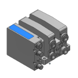 VV5QC21-S-BASE - ベース配管形プラグインユニットマニホールドベース: EX260一体型(出力対応)