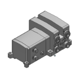 VV5QC21-S-BASE - Base Mounted Plug-in Unit Manifold Base: EX250 Integrated Type (For I/O)