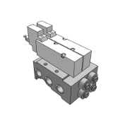 VV5QZ25-C - 底板配管型插头引线组件/集装阀: 插头组件