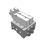 VV5QZ35-C - 底板配管型插头引线组件/集装阀: 插头组件
