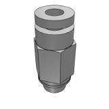 KQ2H (Inch) - Male Connector (Gasket Seal)